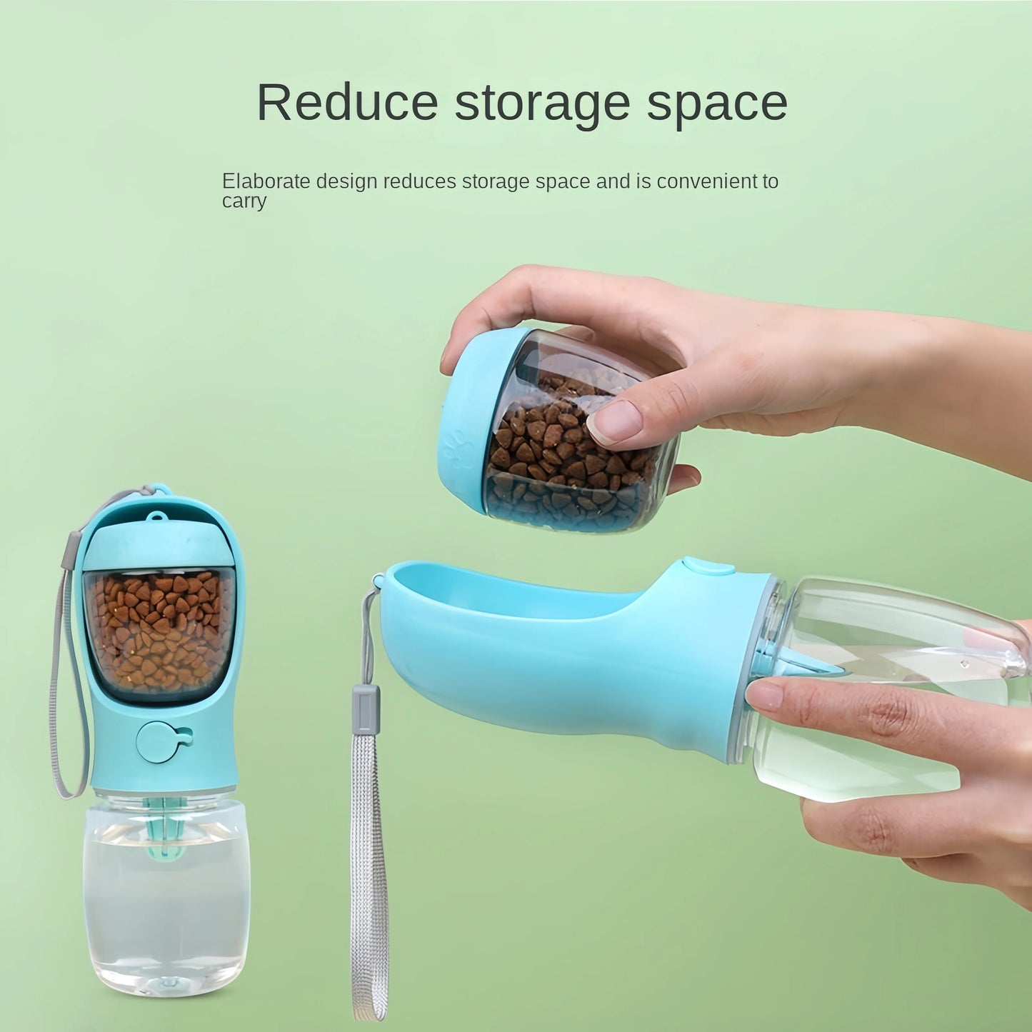 PawPort™ 2-in-1 Portable Dog Water Bottle & Treat Dispenser