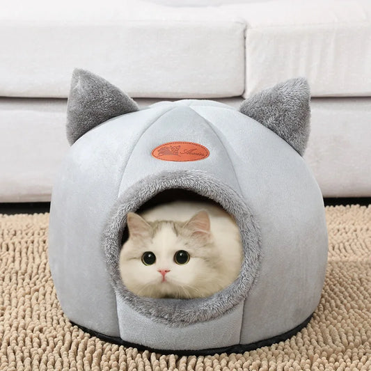 CozyCave 🛏️😴 – Deep Sleep Pet Bed & Tent Snug-Nest
