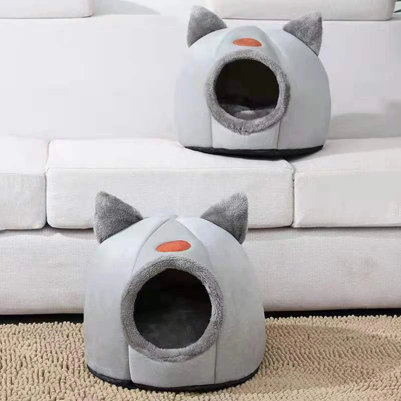 CozyCave 🛏️😴 – Deep Sleep Pet Bed & Tent Snug-Nest