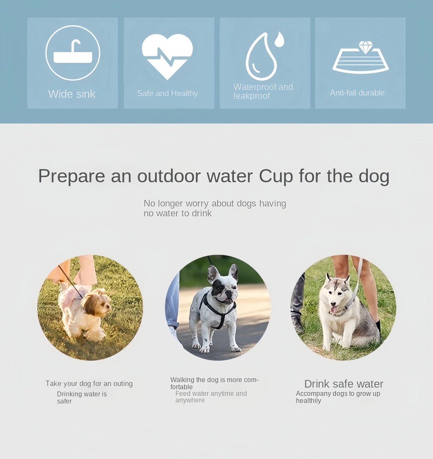 PawPort™ 2-in-1 Portable Dog Water Bottle & Treat Dispenser