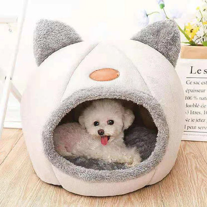 CozyCave 🛏️😴 – Deep Sleep Pet Bed & Tent Snug-Nest