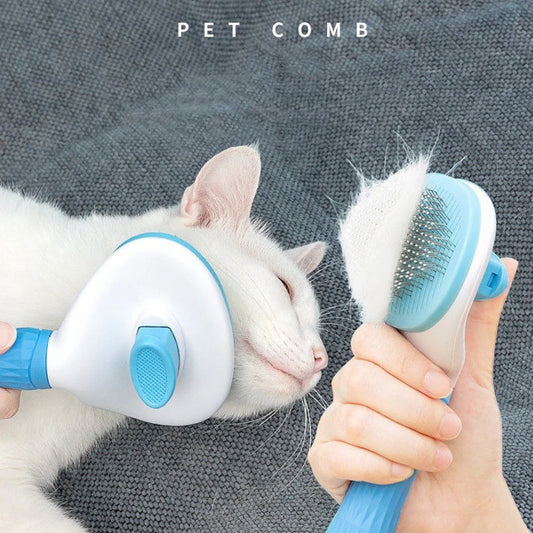 FurFloat 🐾✨ – Cat & Dog De-Shedding Needle Comb