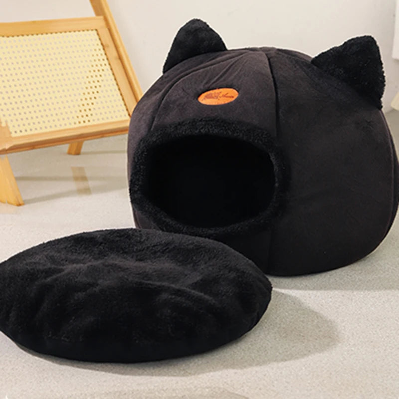 CozyCave 🛏️😴 – Deep Sleep Pet Bed & Tent Snug-Nest