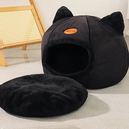 CozyCave 🛏️😴 – Deep Sleep Pet Bed & Tent Snug-Nest
