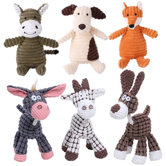 ChewCrew™ Animal Plushies – Durable, Squeaky Joy for Every Pup 🎉🐕