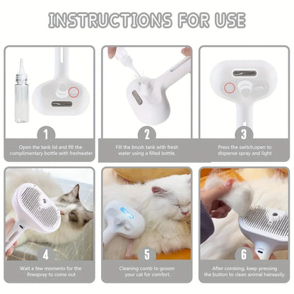 FurEase™ 2-in-1 Pet Grooming Spray Comb